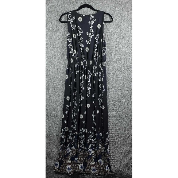 Jon & Anna Floral Embellished Maxi Dress Black Womens 2X - Picture 4 of 7